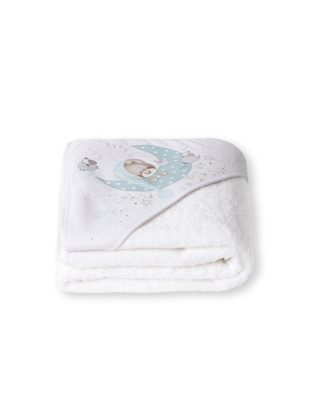 CAPA DE BAÑO Y BABERO BEAR SLEEPING INTERBABY