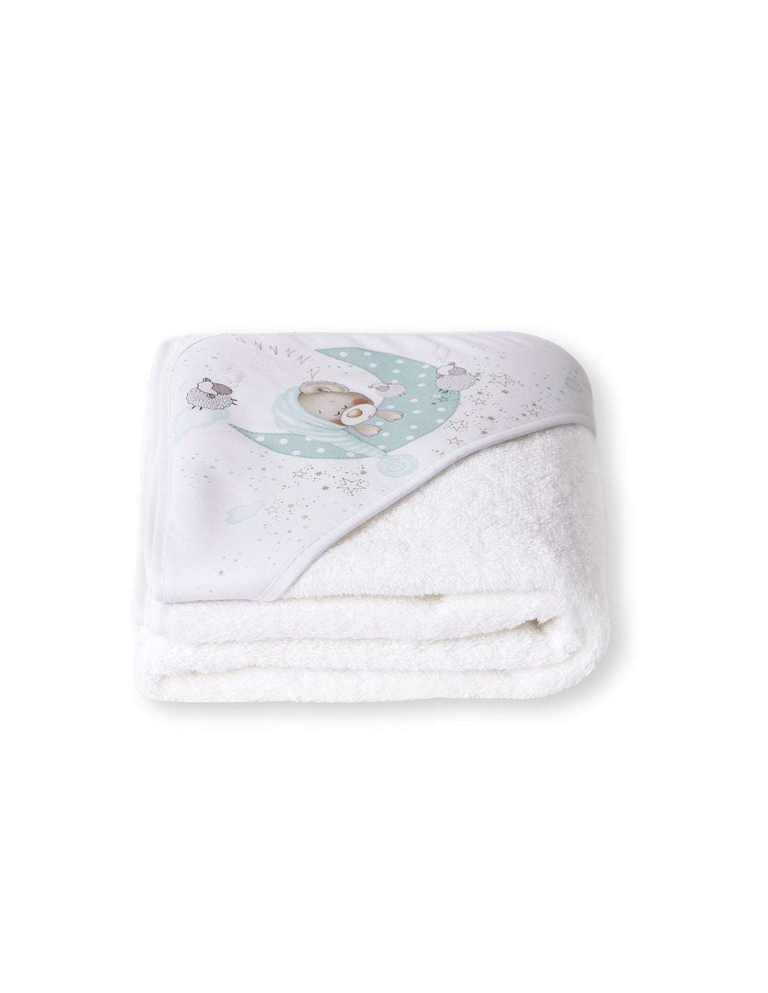 CAPA DE BAÑO Y BABERO BEAR SLEEPING INTERBABY