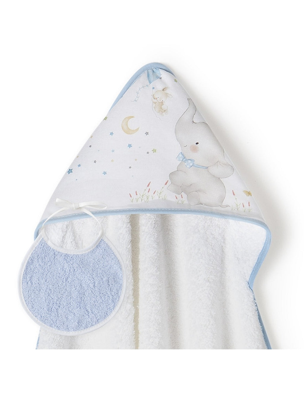 CAPA DE BAÑO Y BABERO ELEFANTE INTERBABY