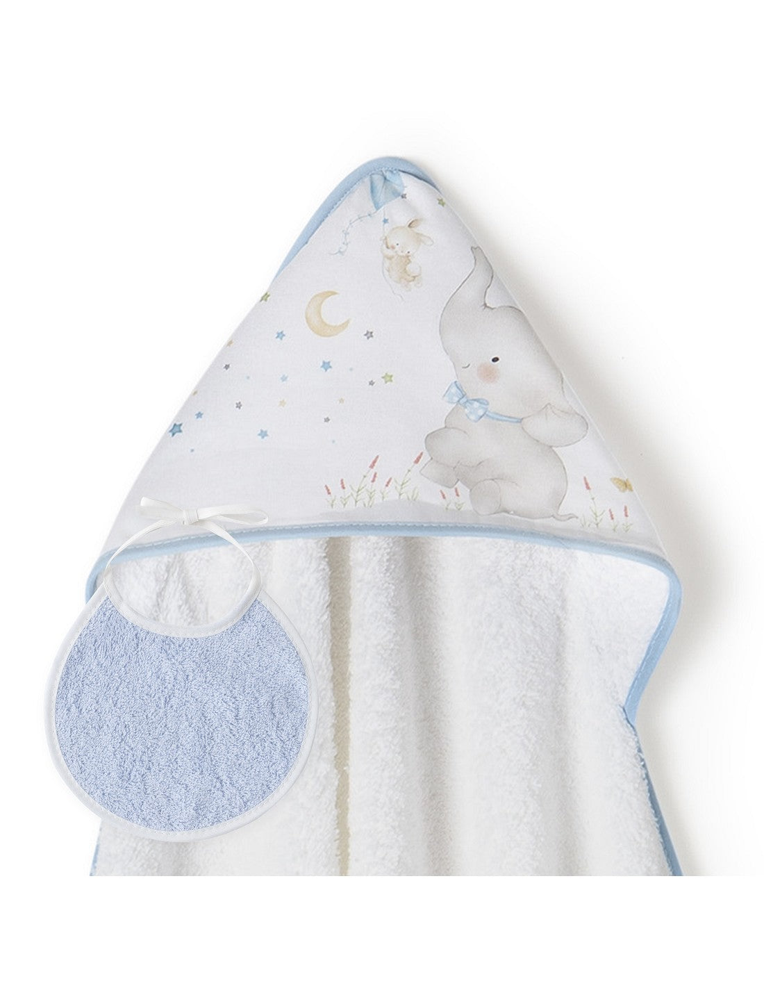 CAPA DE BAÑO Y BABERO ELEFANTE INTERBABY