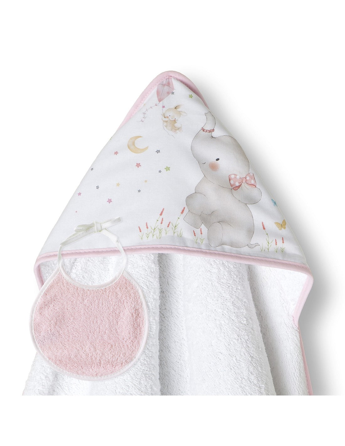 CAPA DE BAÑO Y BABERO ELEFANTE INTERBABY