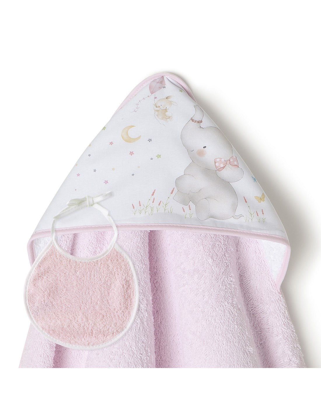 CAPA DE BAÑO Y BABERO ELEFANTE INTERBABY