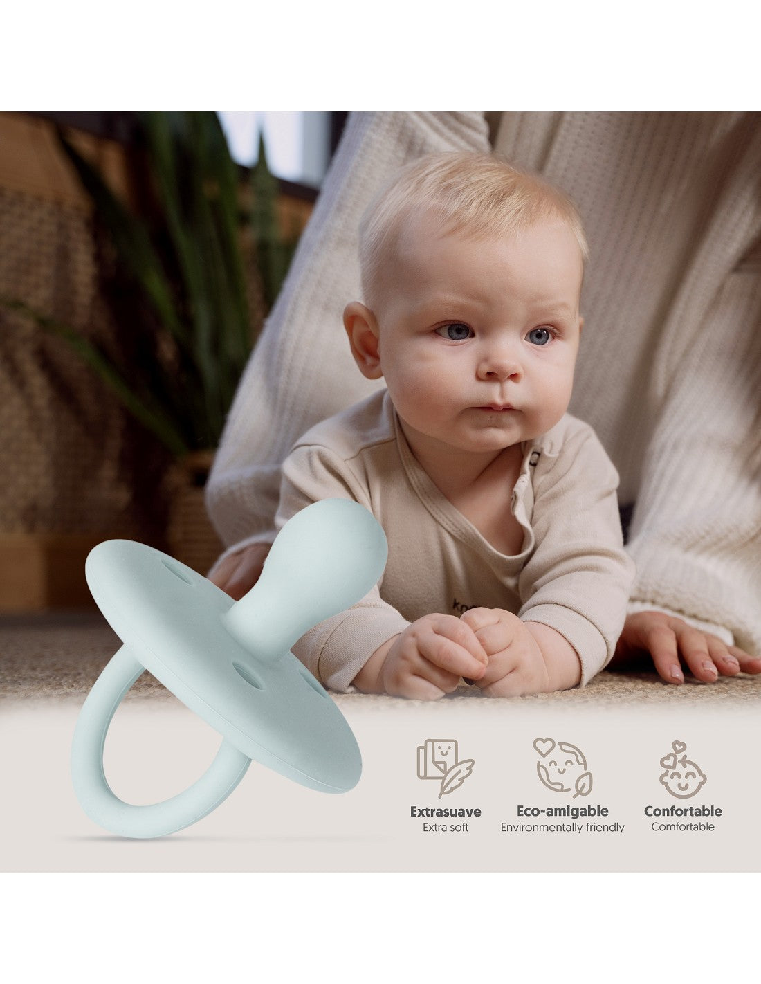 CHUPETE DE SILICONA PARA BEBE. INTERBABY