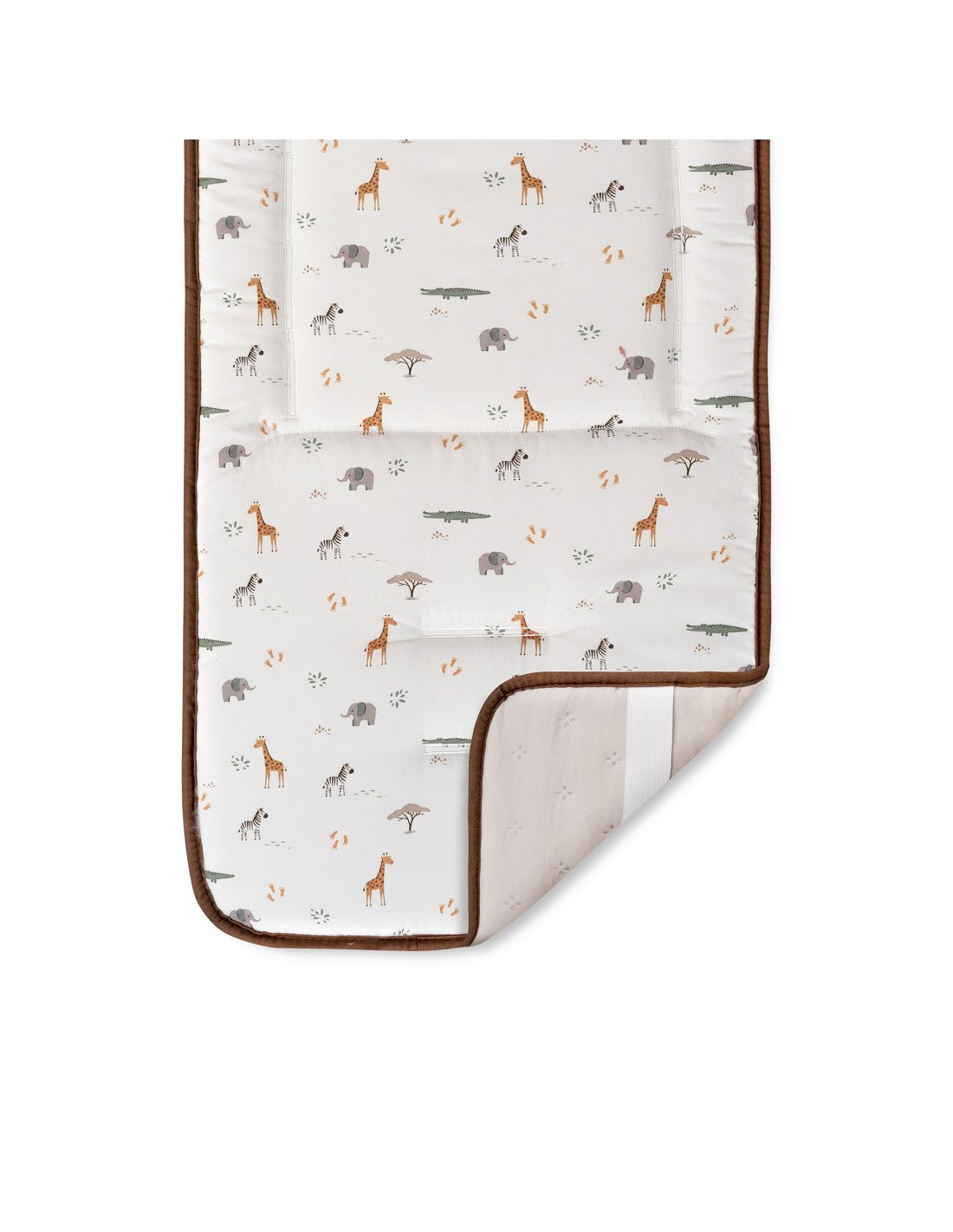 COLCHONETA REVERSIBLE JIRAFA SAVANNA INTERBABY