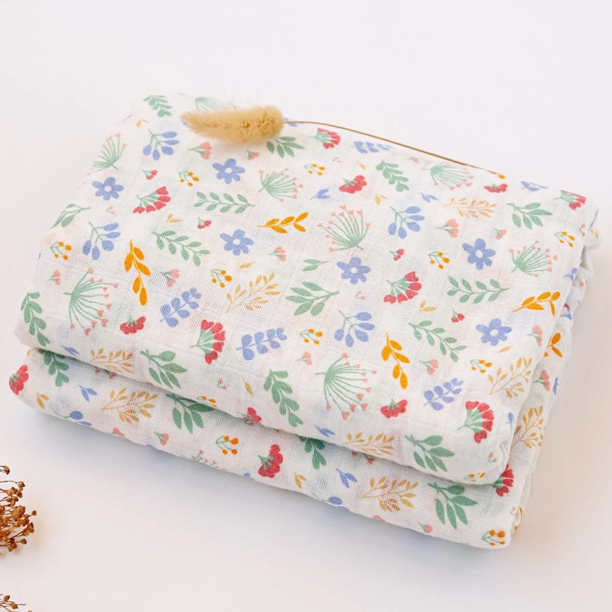 MUSELINA BAMBU ANIMALES KIOKIDS (120X120)