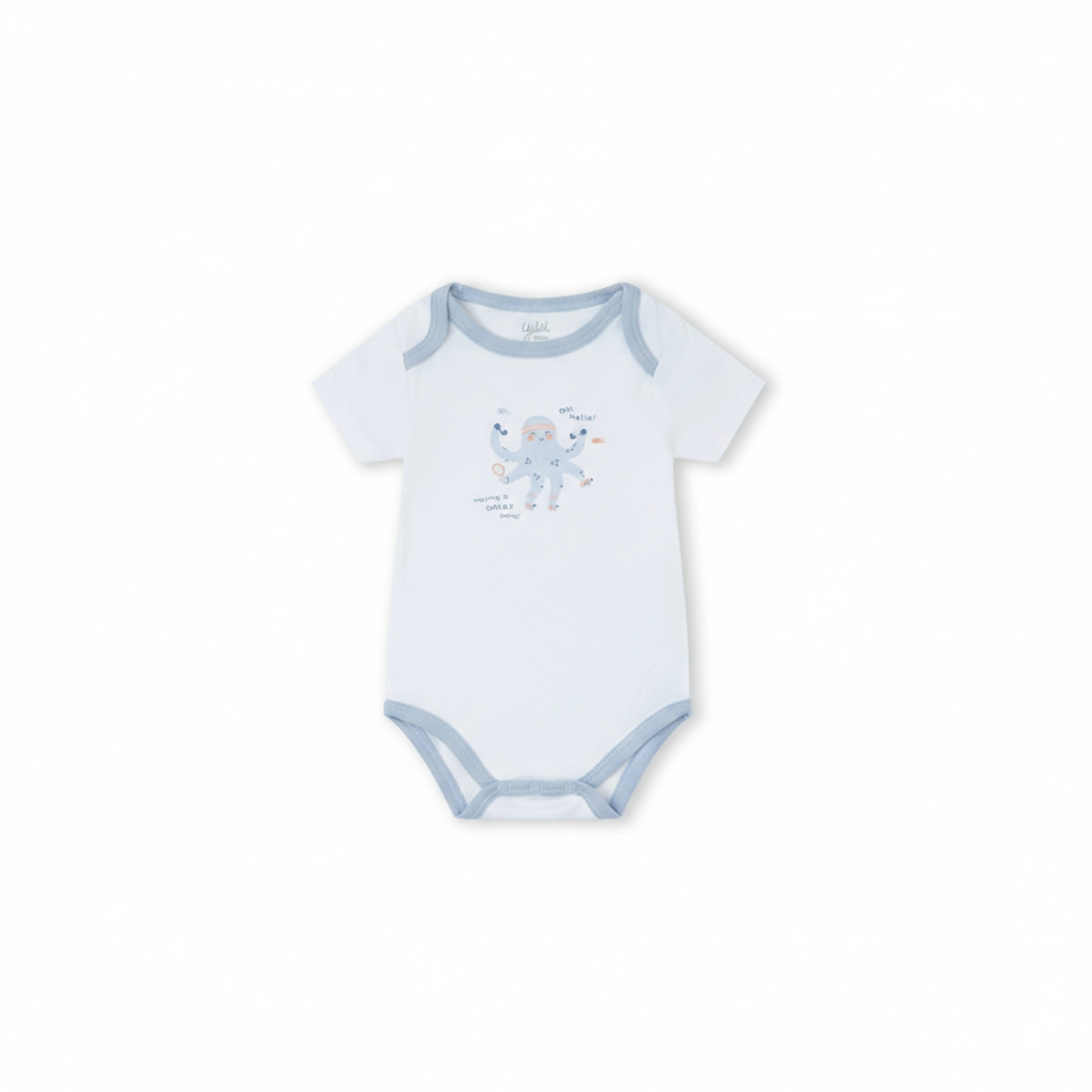 PACK DE 2  BODIES PARA BEBE PULPO YATSI (6 A 36 MESES)