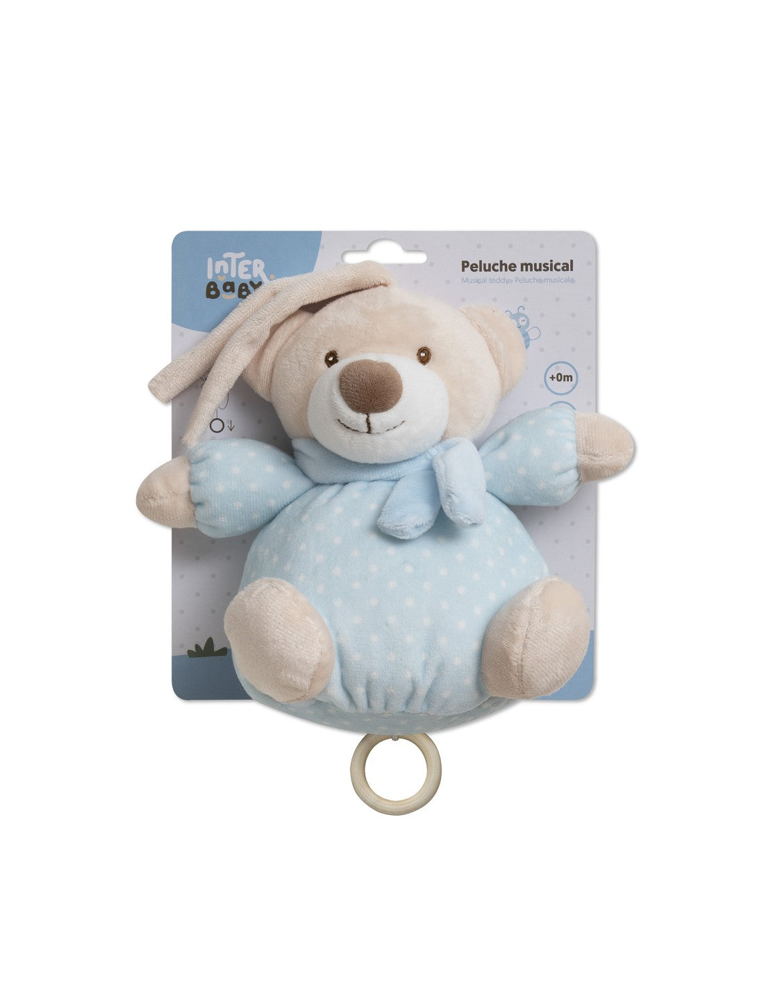 PELUCHE MUSICAL OSO. INTERBABY — ROSA