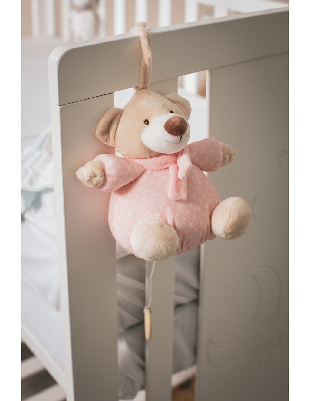 PELUCHE MUSICAL OSO. INTERBABY — ROSA