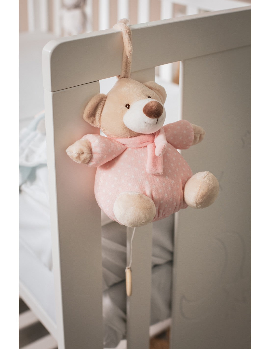 PELUCHE MUSICAL OSO. INTERBABY — ROSA