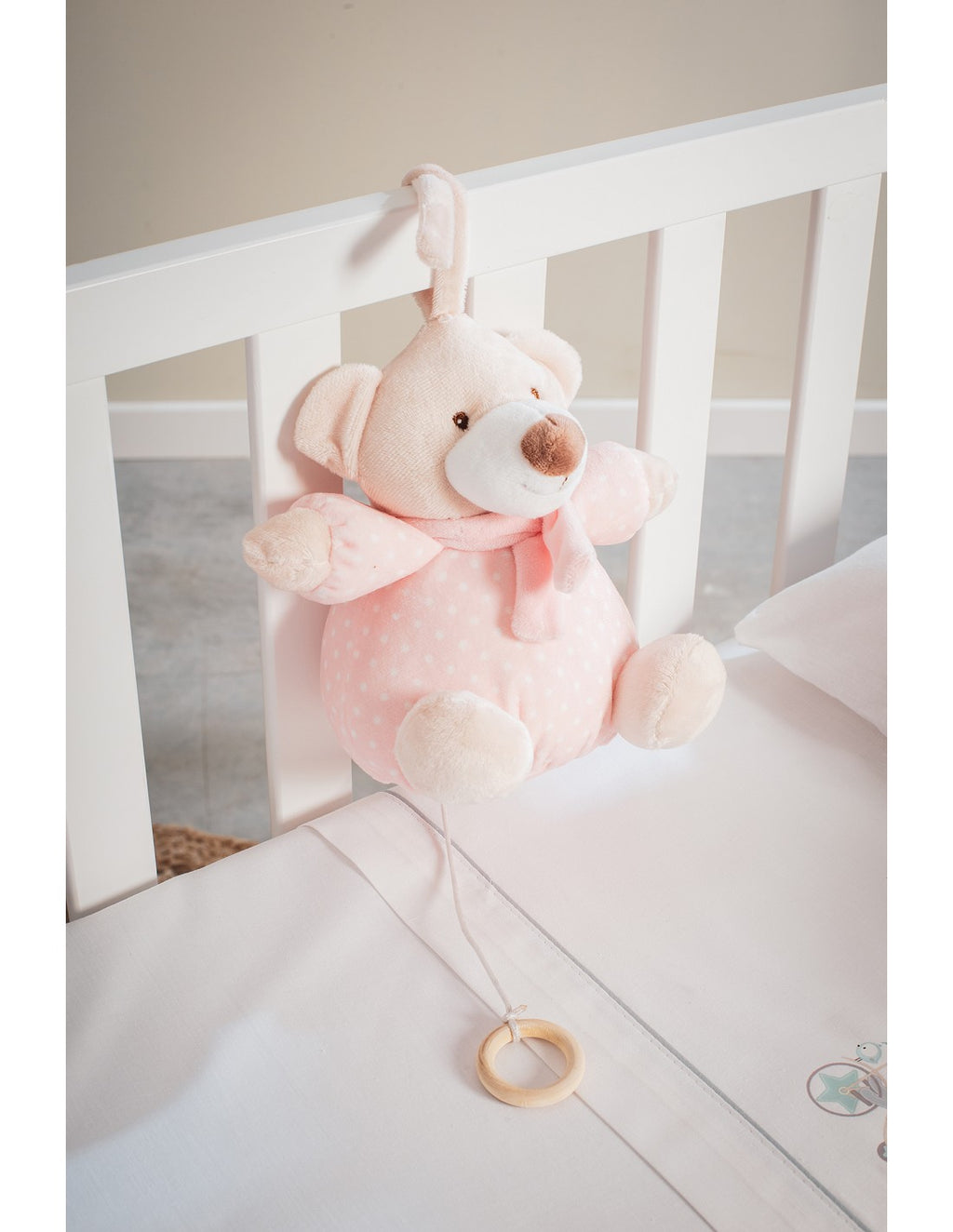PELUCHE MUSICAL OSO. INTERBABY — ROSA