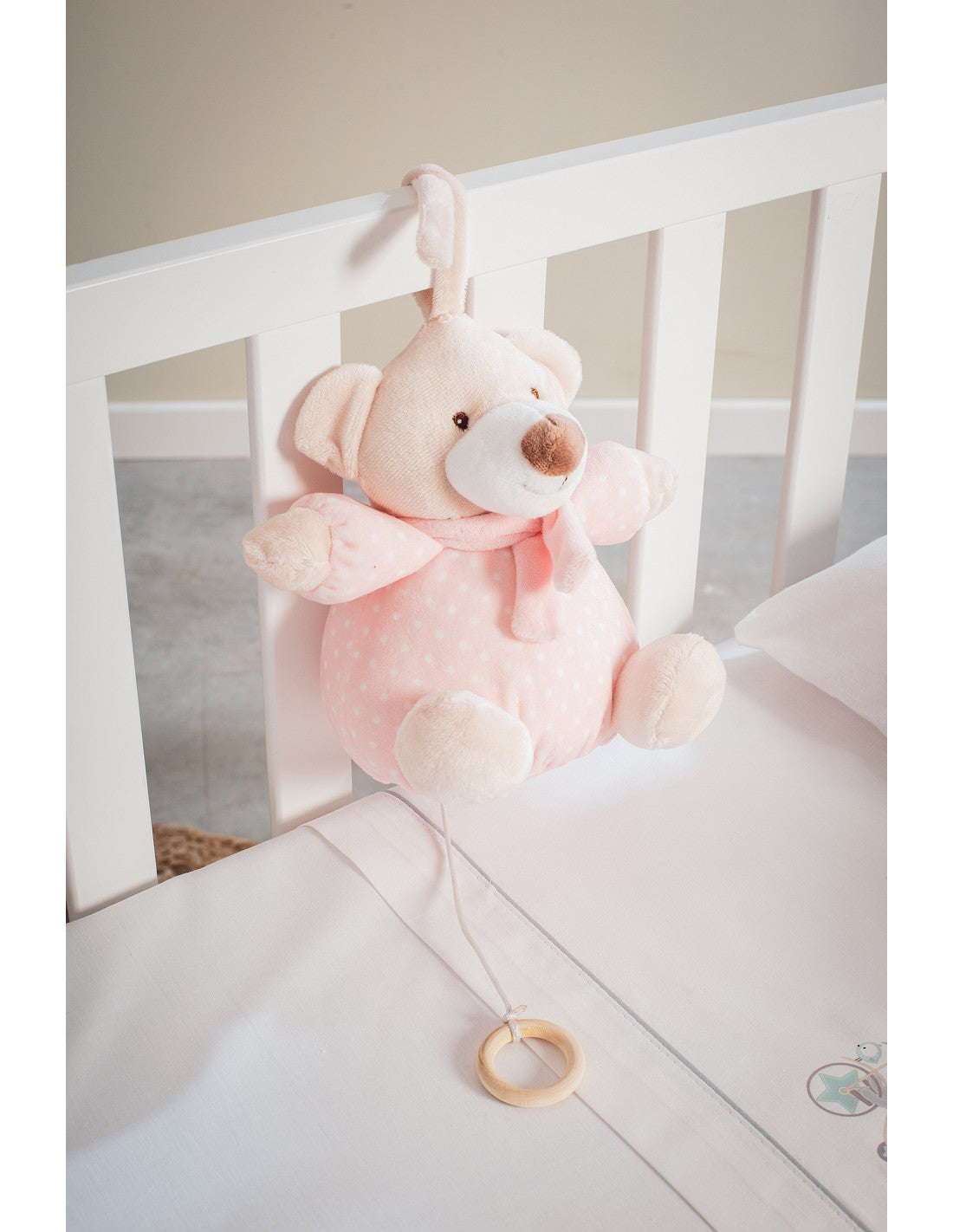 PELUCHE MUSICAL OSO. INTERBABY — ROSA