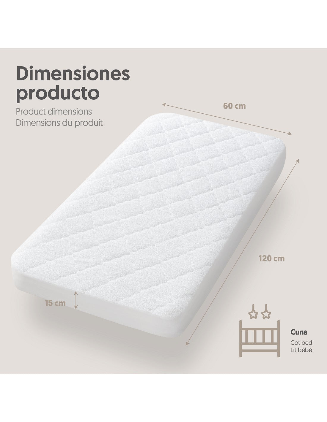 PROTECTOR DE CUNA ACOLCHADO INTERBABY