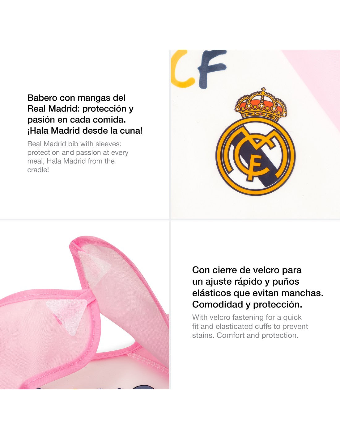 BABERO CON MANGAS DEL REAL MADRID