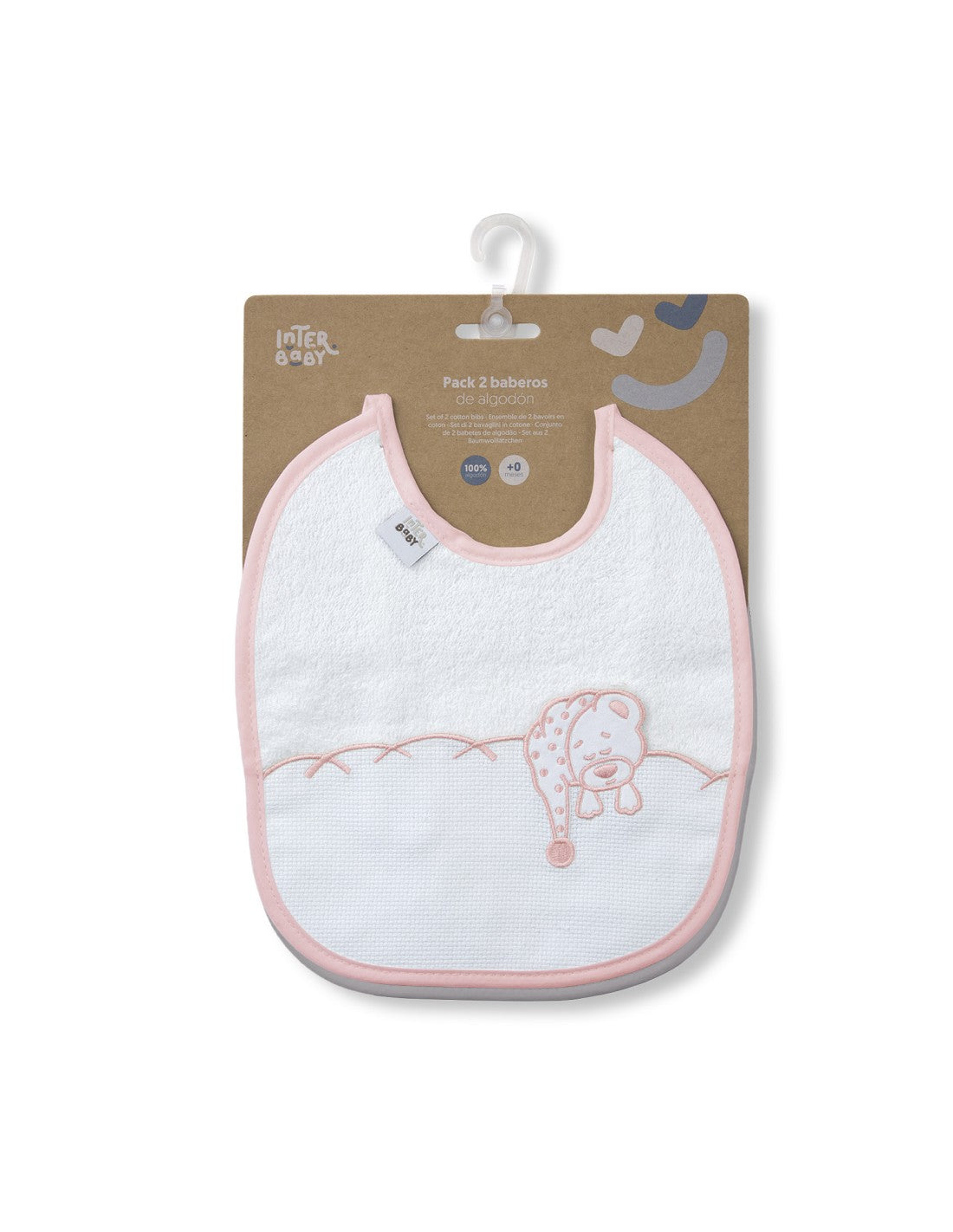 BABEROS OSO LUNA PACK DE 2  INTERBABY