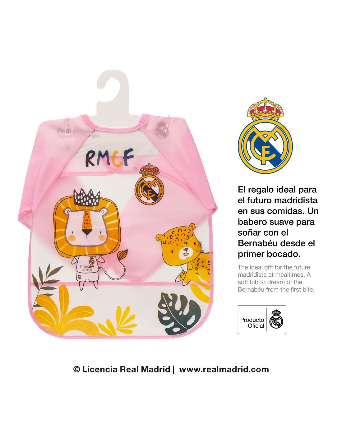 BABERO CON MANGAS DEL REAL MADRID