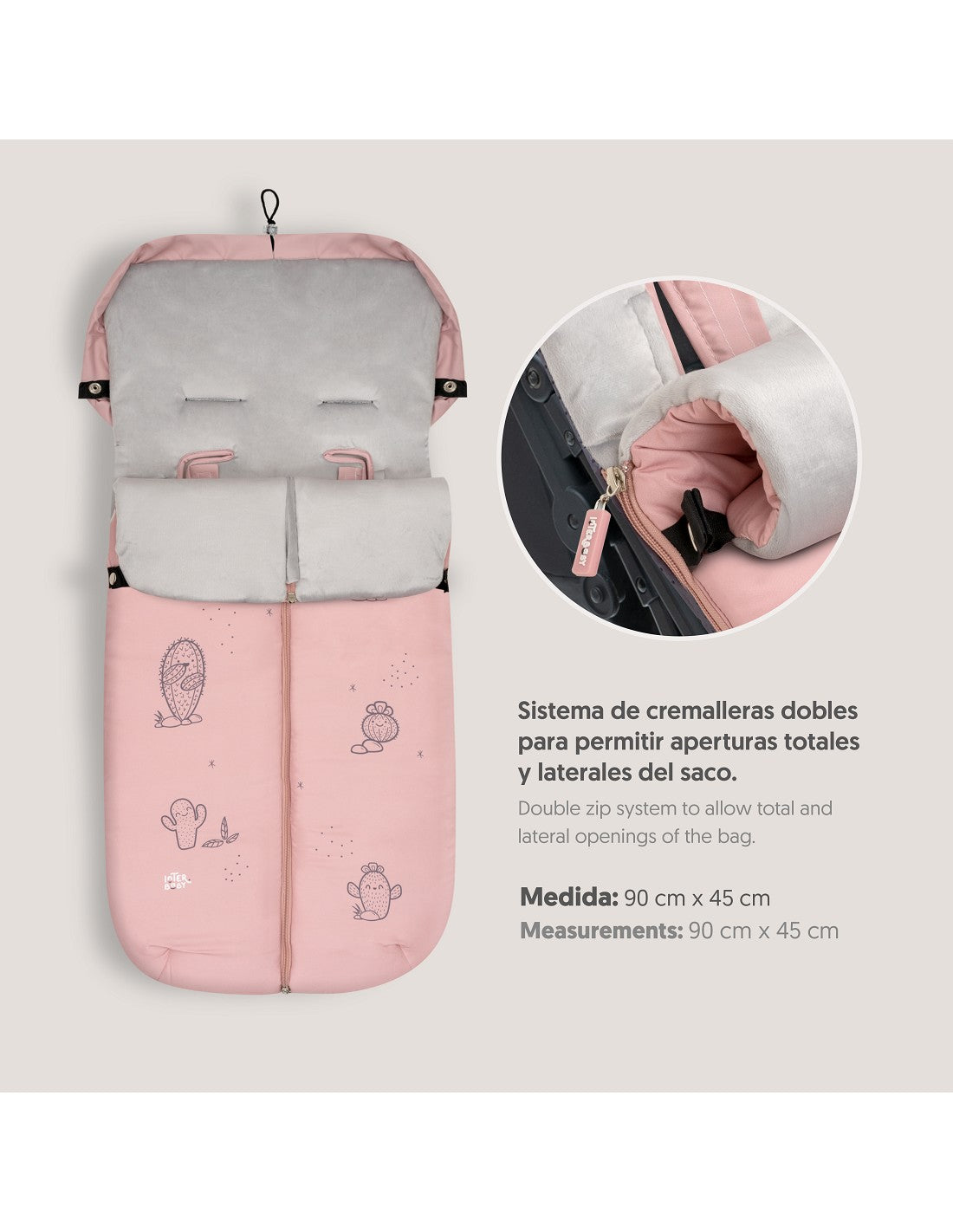 SACO UNIVERSAL DE SILLA DE PASEO CACTUS INTERBABY