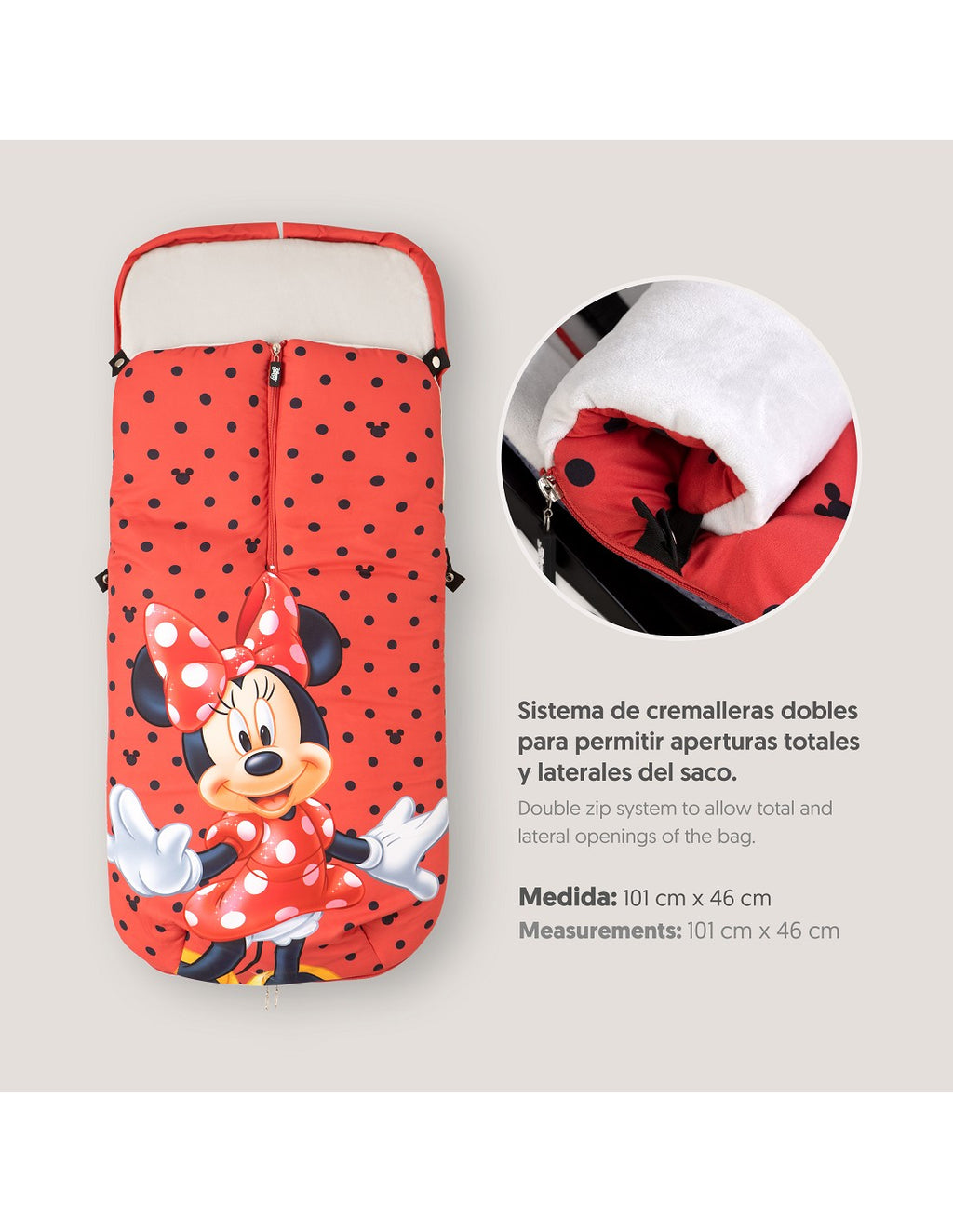 SACO UNIVERSAL DE SILLA DE PASEO MINNIE INTERBABY DISNEY