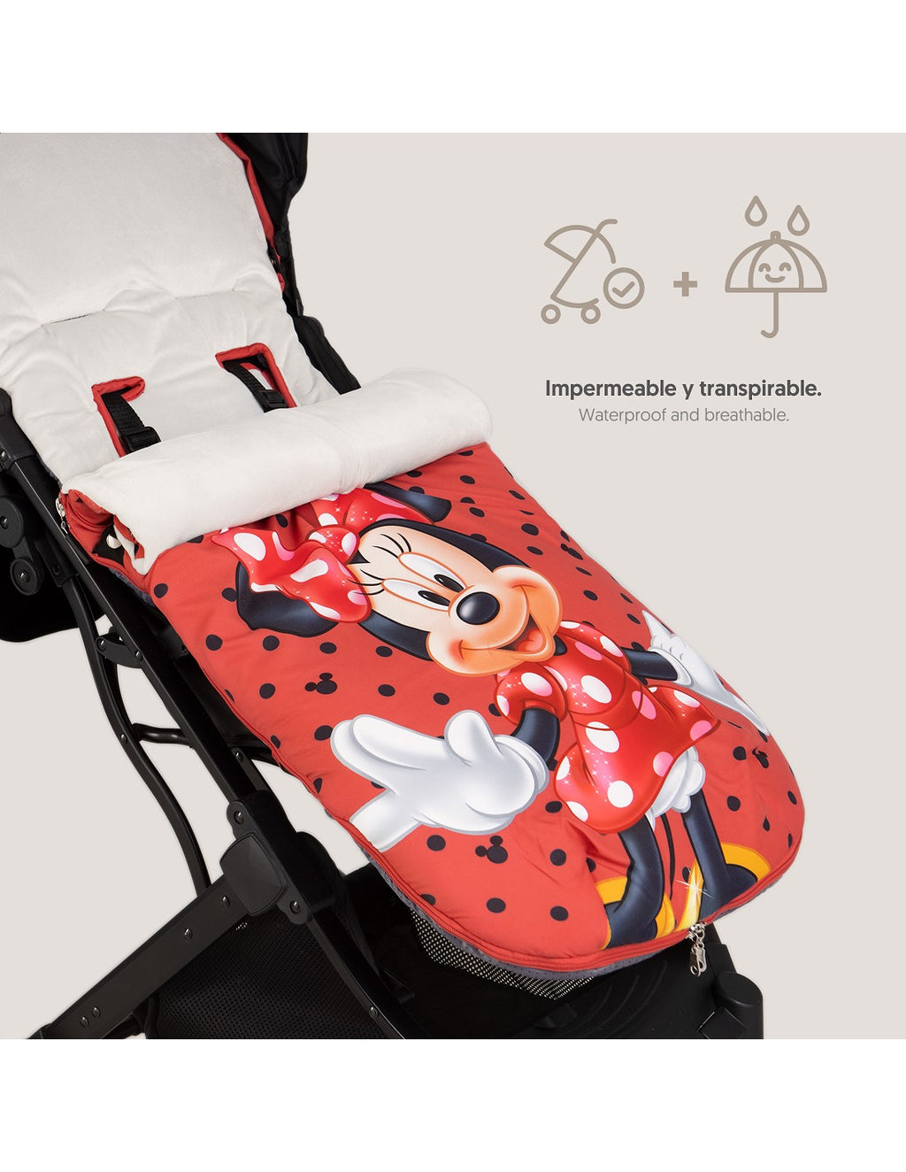 SACO UNIVERSAL DE SILLA DE PASEO MINNIE INTERBABY DISNEY