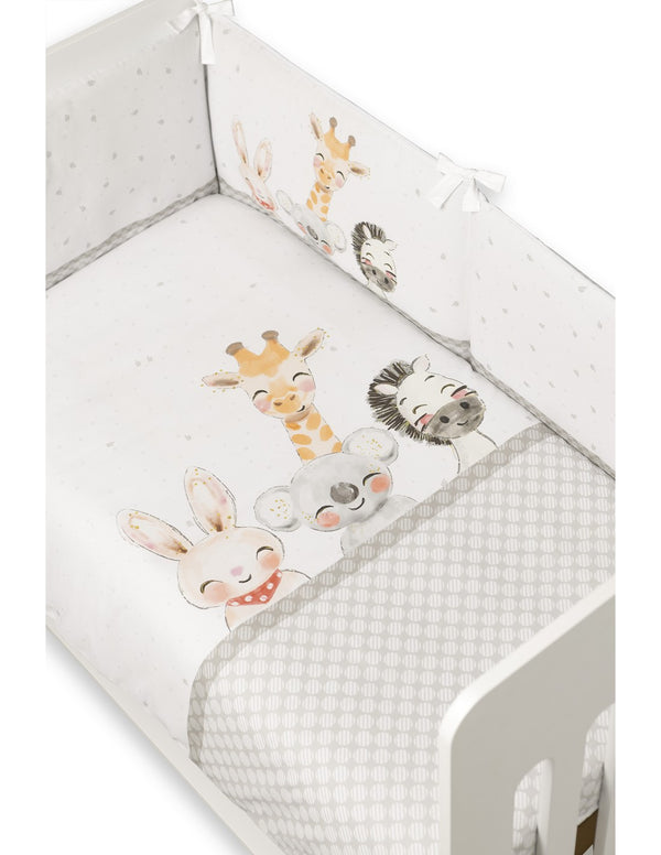SET DE 2 PIEZAS FUNDA NORDICA Y CHICHONERA ACUARELA