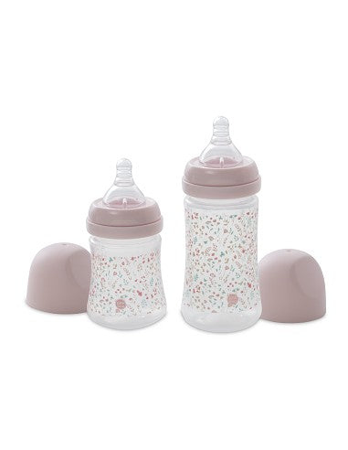 SET REGALO PARA BEBE 6 PIEZAS PETALOS DE ROSA INTERBABY