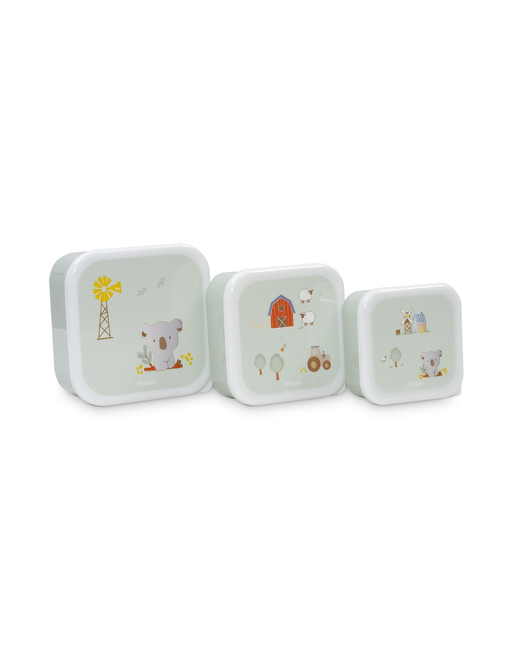 PACK ALIMENTACION 3 TUPPERS KOALA GRANJA INTERBABY