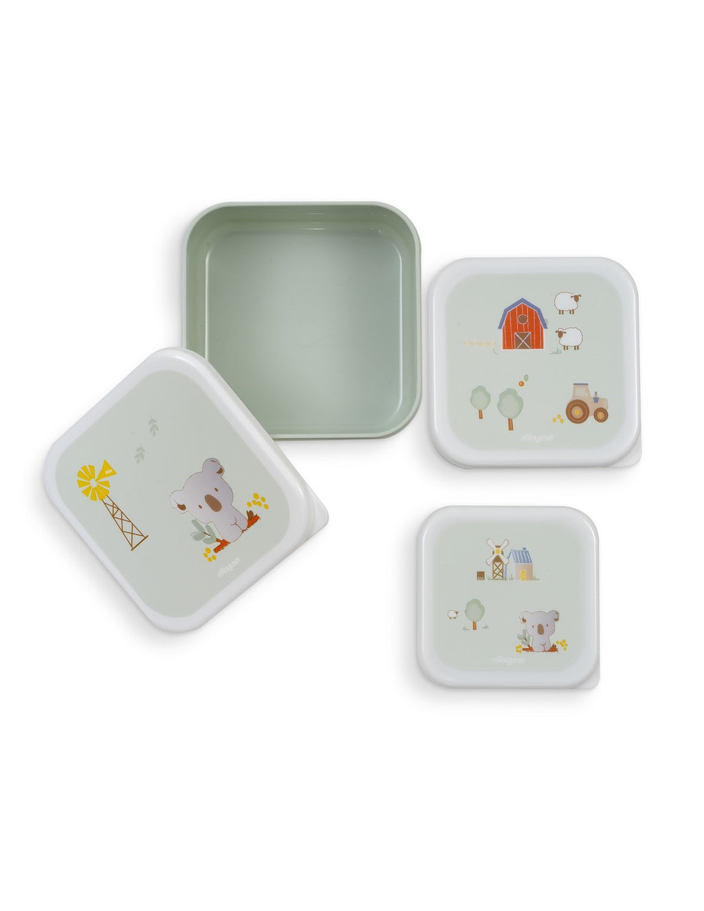 PACK ALIMENTACION 3 TUPPERS KOALA GRANJA INTERBABY