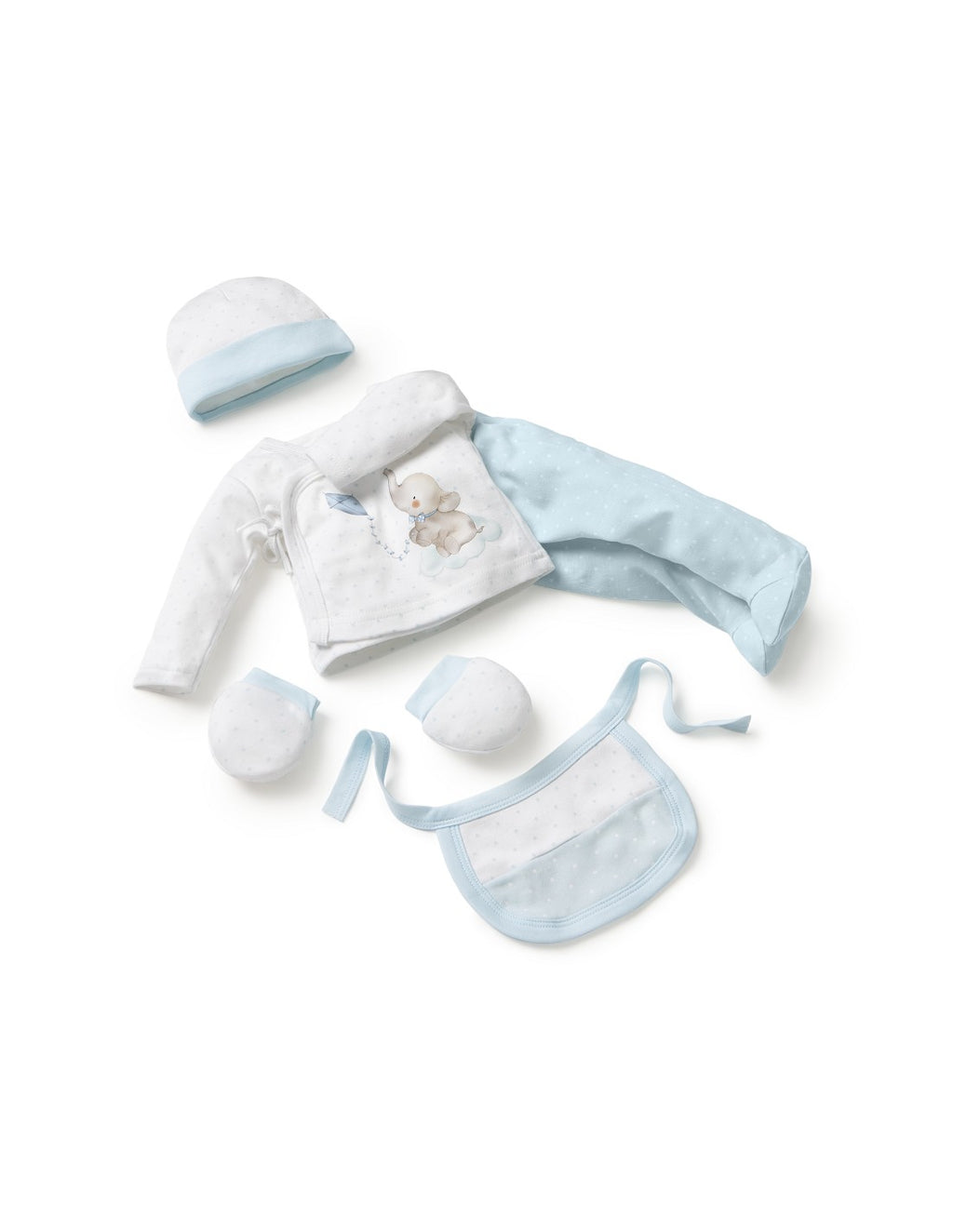 SET DE 5 PIEZAS BAMBÚ ELEFANTES INTERBABY