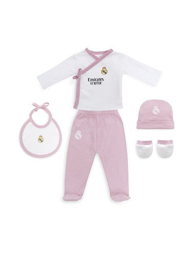 SET DE 5 PIEZAS DEL REAL MADRID AZUL Y ROSA