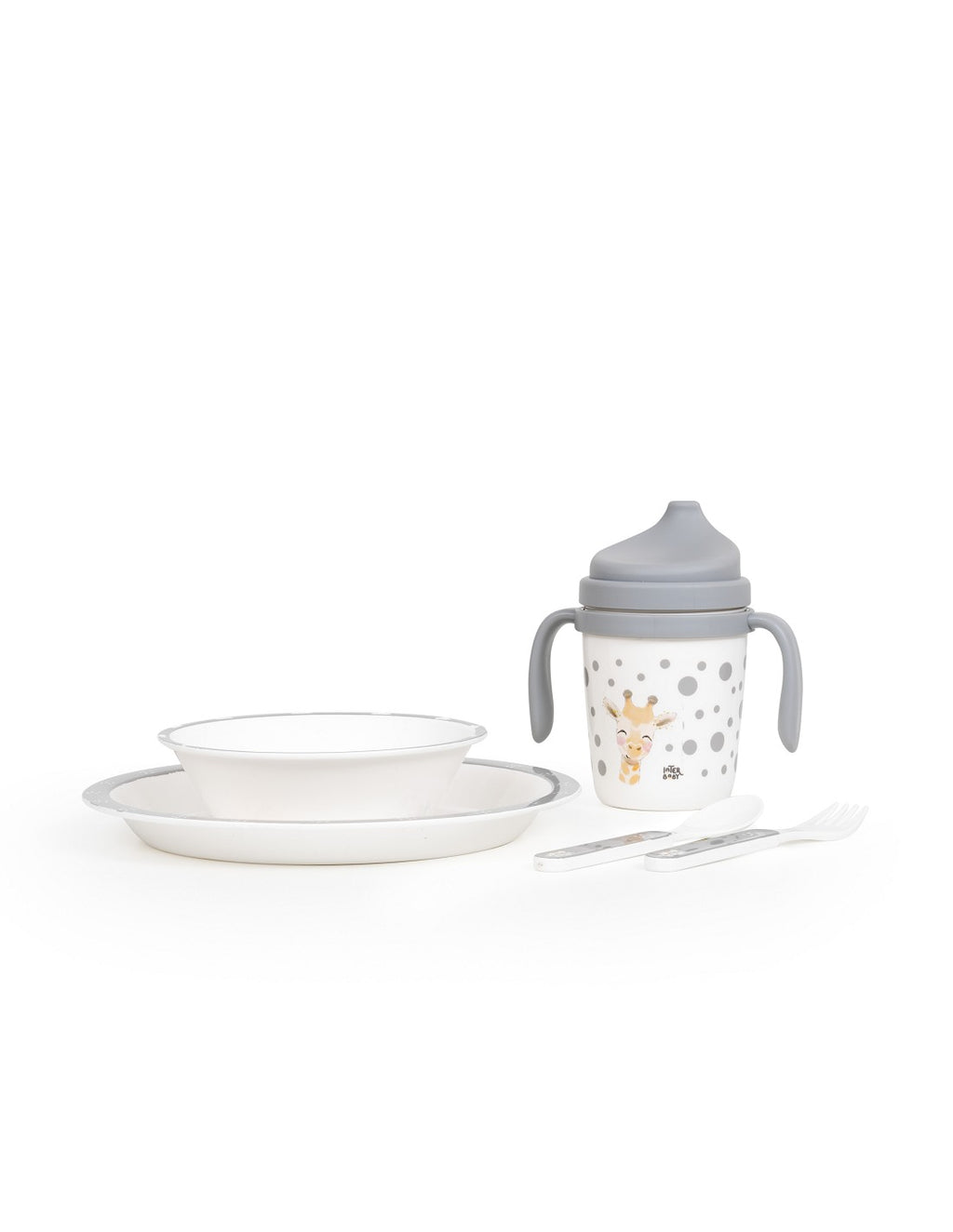 SET DE VAJILLA 5 PIEZAS ACUARELA  INTERBABY