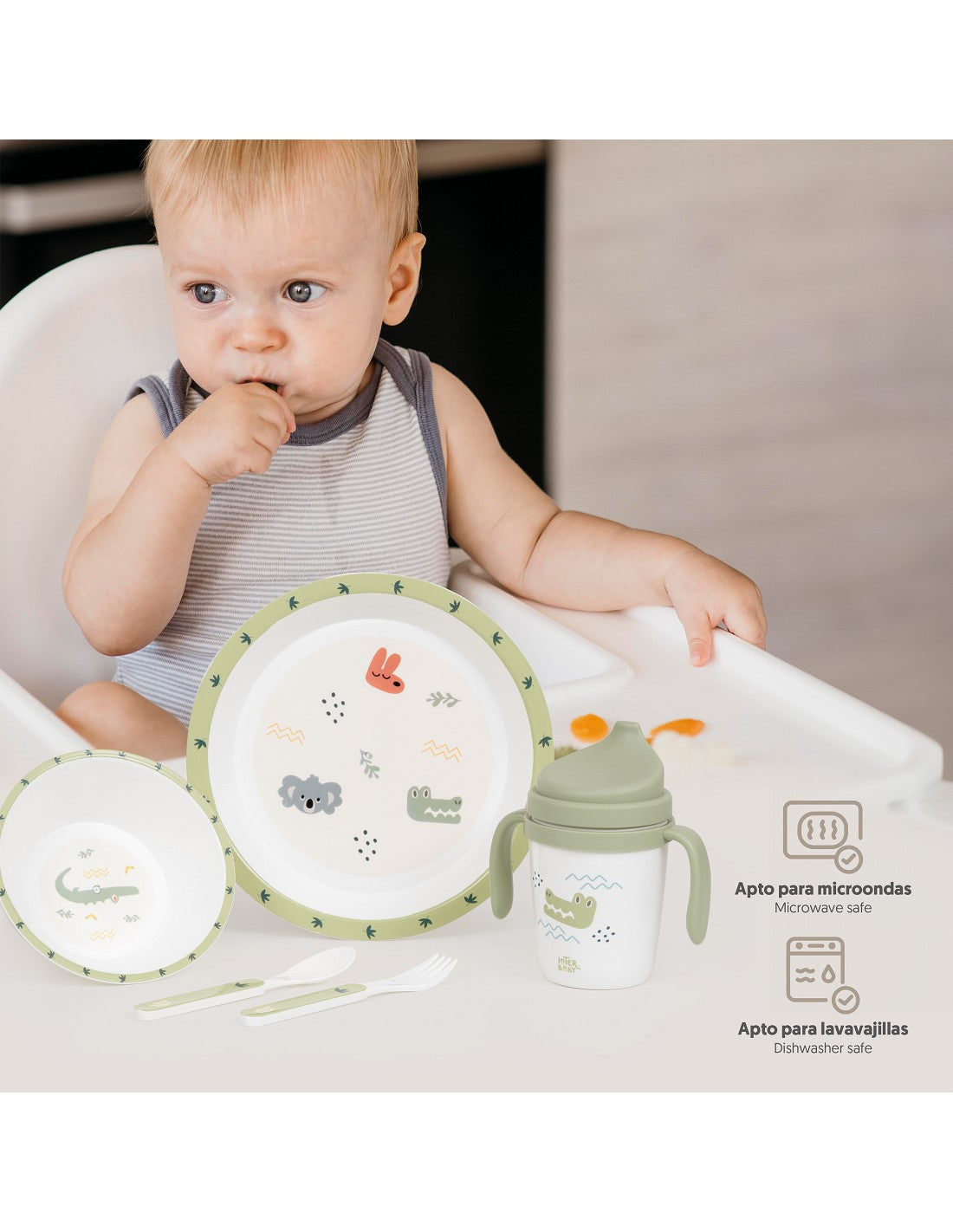 SET DE VAJILLA 5 PIEZAS AUSTRALIA. INTERBABY