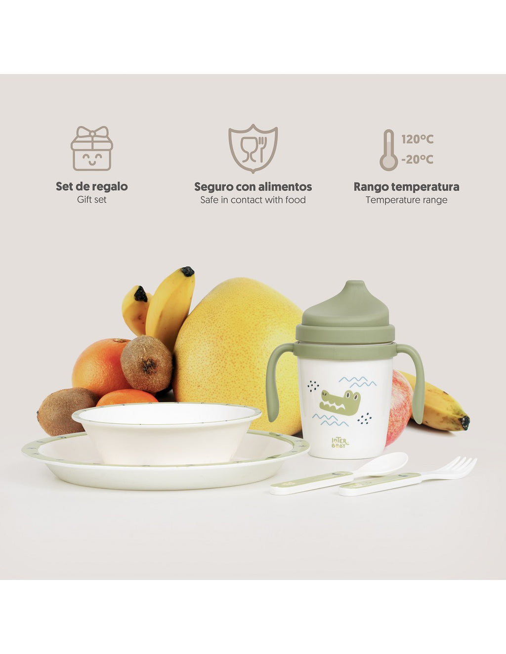 SET DE VAJILLA 5 PIEZAS AUSTRALIA. INTERBABY
