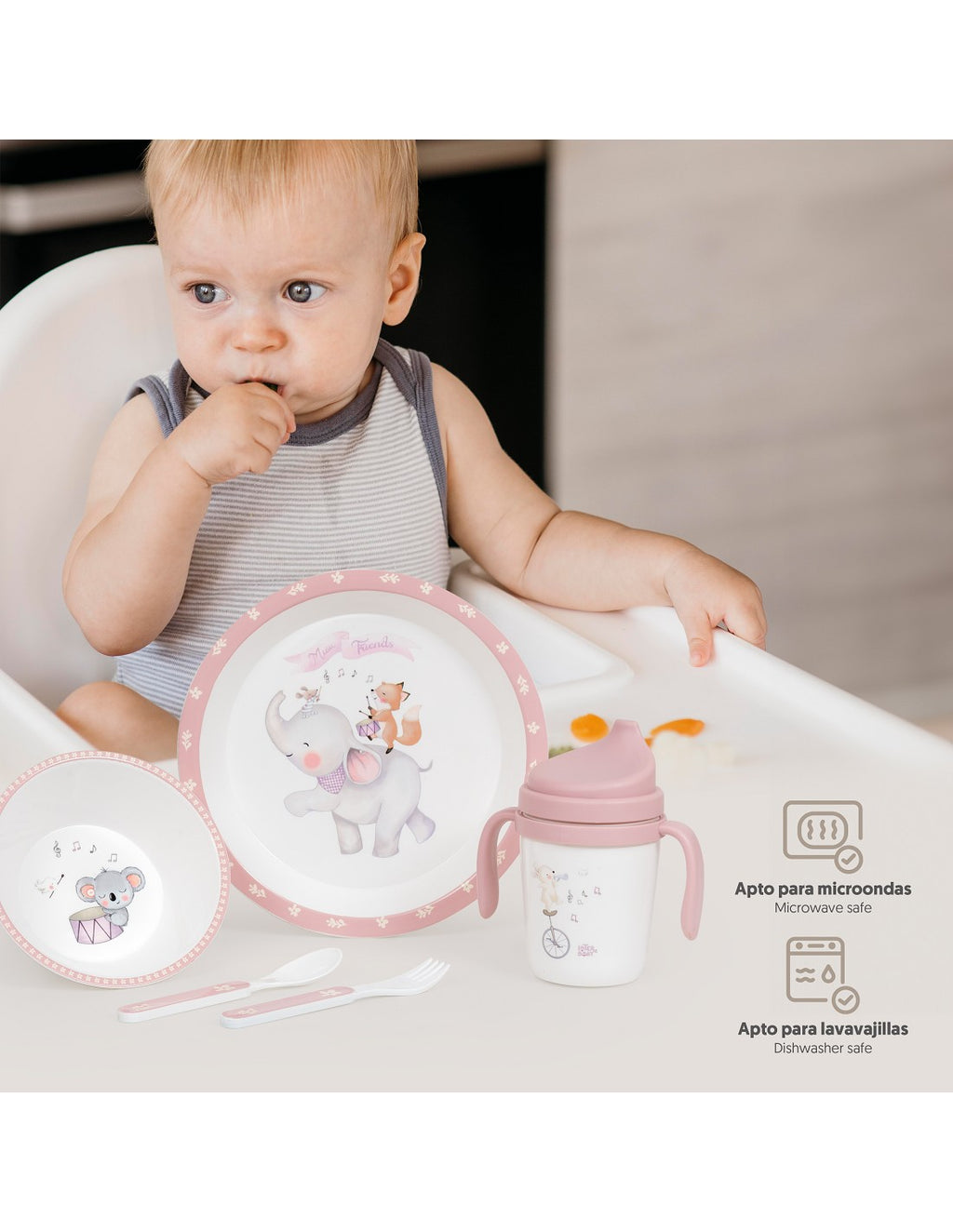 SET DE VAJILLA 5 PIEZAS MUSIC. INTERBABY