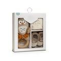 SET DE 3 PIEZAS BUHO BEIGE RECIEN NACIDO INTERBABY