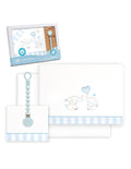 SET DE SABANAS CUNA+CHUPETERO. ELEFANTES. INTERBABY