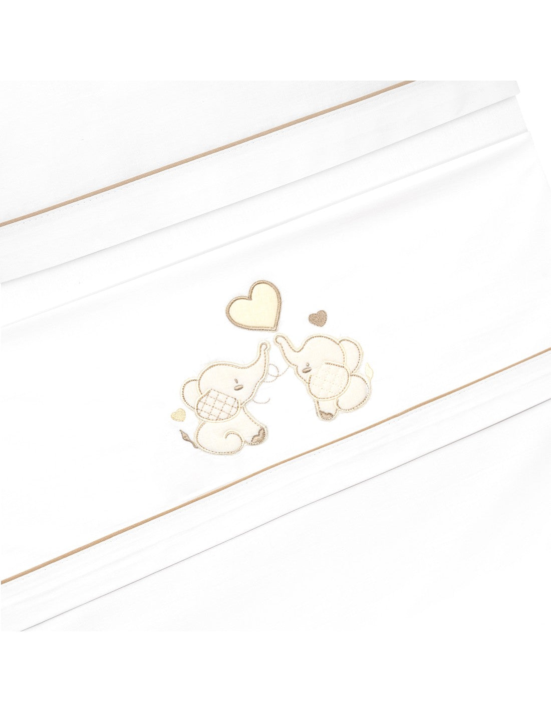 SET DE SABANAS CUNA+CHUPETERO. ELEFANTES. INTERBABY