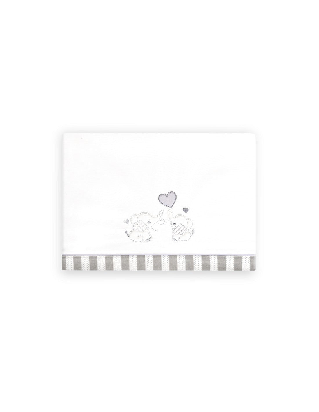 SET DE SABANAS CUNA+CHUPETERO. ELEFANTES. INTERBABY