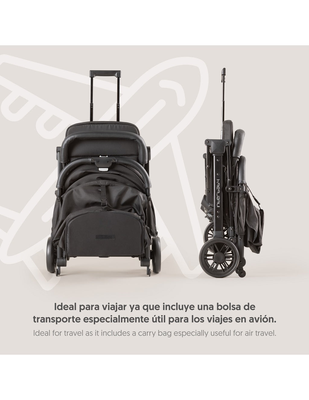 SILLA DE PASEO MINIMUM SPACE PLUS GRIS. INTERBABY