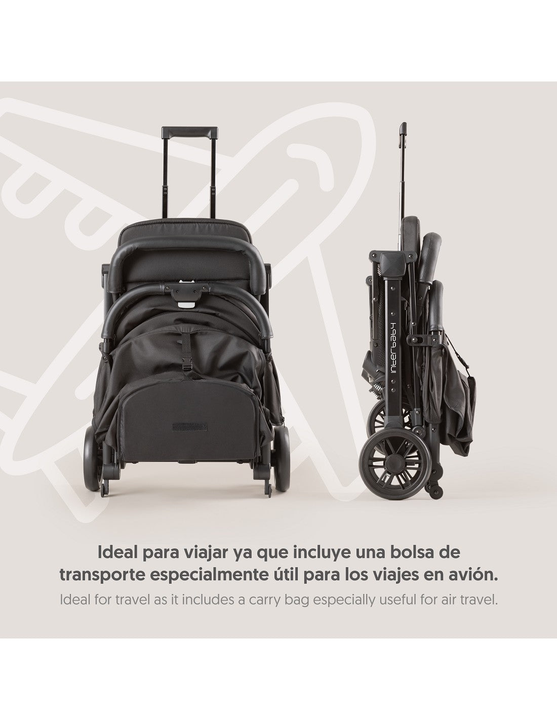 SILLA DE PASEO MINIMUM SPACE PLUS GRIS. INTERBABY