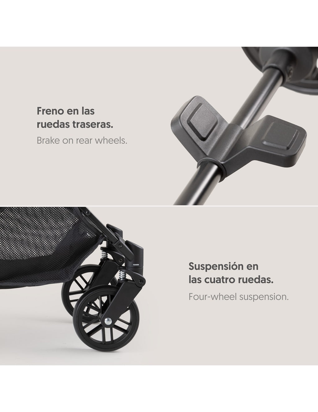 SILLA DE PASEO MINIMUM SPACE PLUS GRIS. INTERBABY