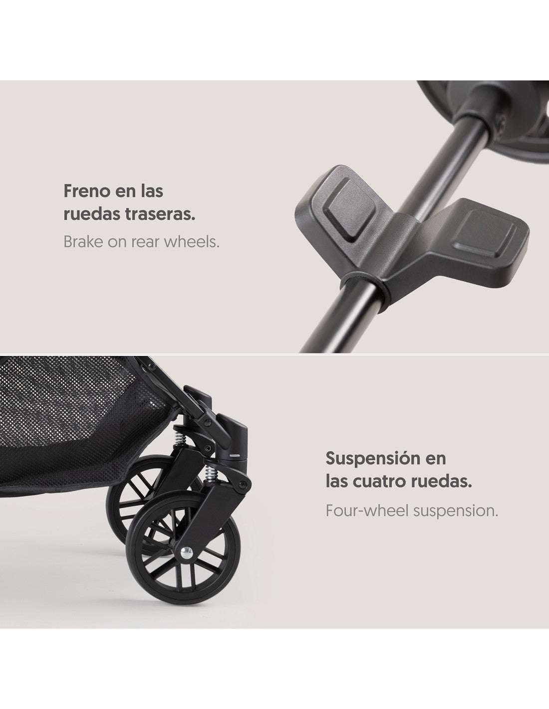 SILLA DE PASEO MINIMUM SPACE PLUS GRIS. INTERBABY