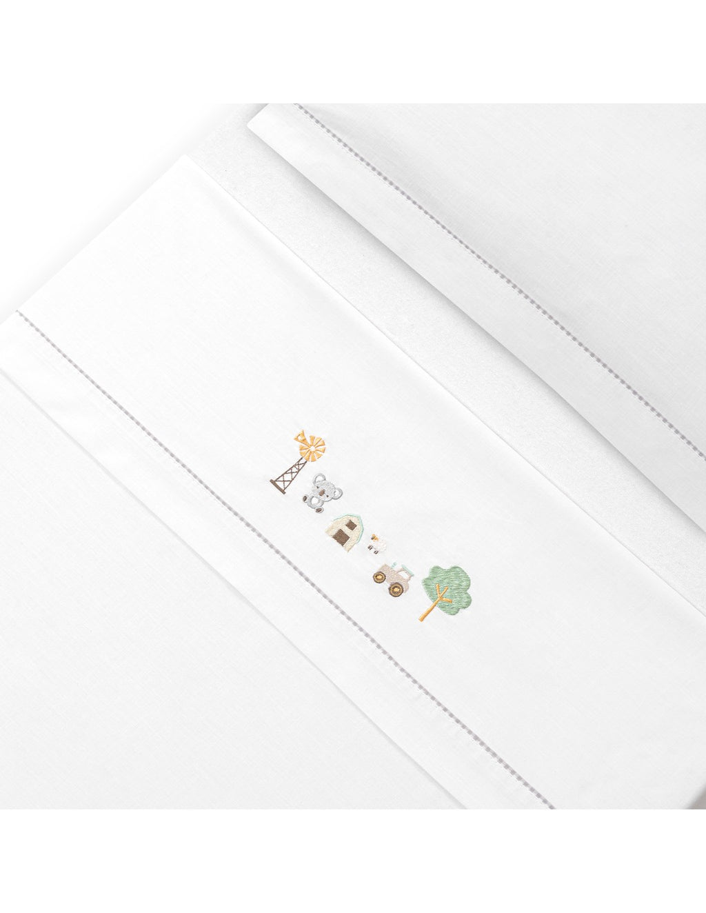 SET DE SABANAS CUNA COLECCIÓN GRANJA INTERBABY