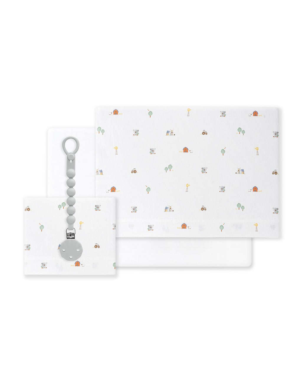 SET DE SABANAS CUNA COLECCIÓN KOALA INTERBABY